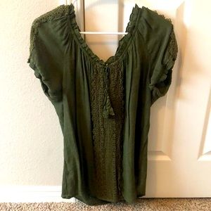 Army green top